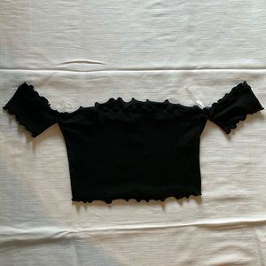Heart & Hips Black Crop Top
